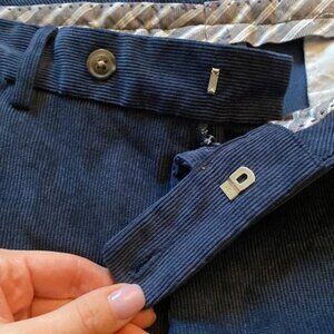 Peter Millar Nanoluxe Men's Navy Corduroy Pants Size 36 x 36